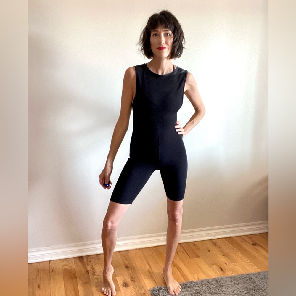 Black Crew Neck Unitard - Picture 2 of 15